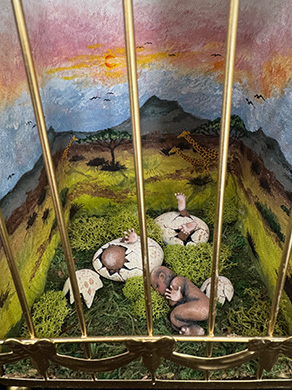 Close on Cage with Birth